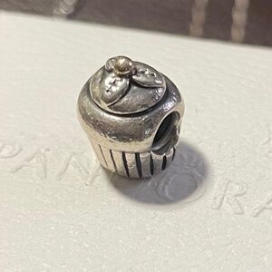 Pandora Cupcake Charm Retired 14K Gold charm